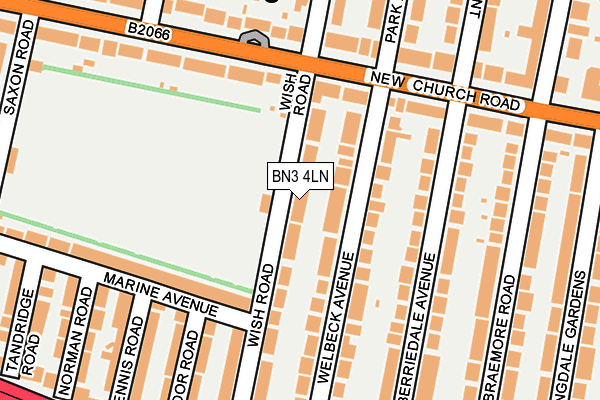 BN3 4LN map - OS OpenMap – Local (Ordnance Survey)