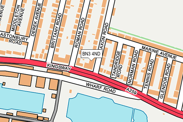 BN3 4ND map - OS OpenMap – Local (Ordnance Survey)