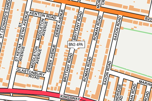 BN3 4PA map - OS OpenMap – Local (Ordnance Survey)