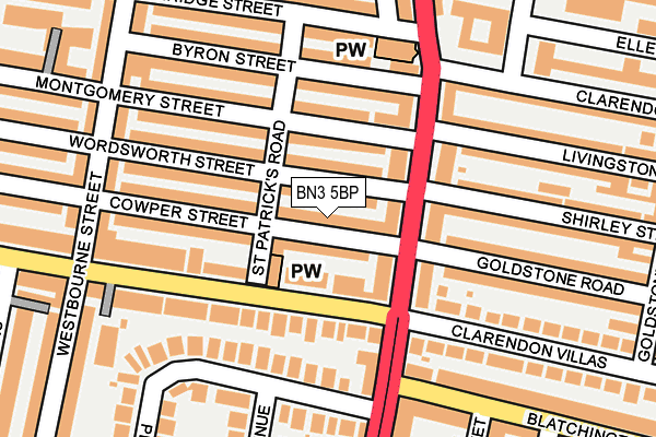 BN3 5BP map - OS OpenMap – Local (Ordnance Survey)