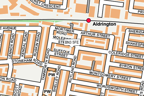 Map of 16 SILLWOOD ROAD BRIGHTON LIMITED at local scale