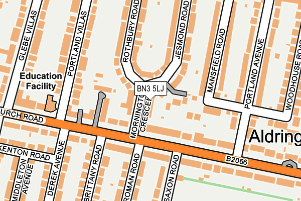 BN3 5LJ map - OS OpenMap – Local (Ordnance Survey)