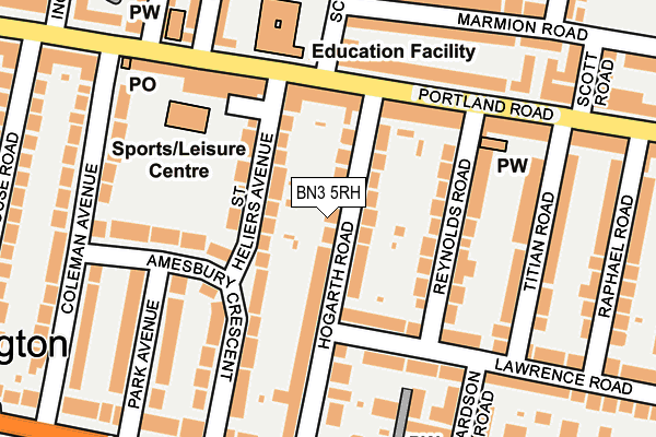 BN3 5RH map - OS OpenMap – Local (Ordnance Survey)