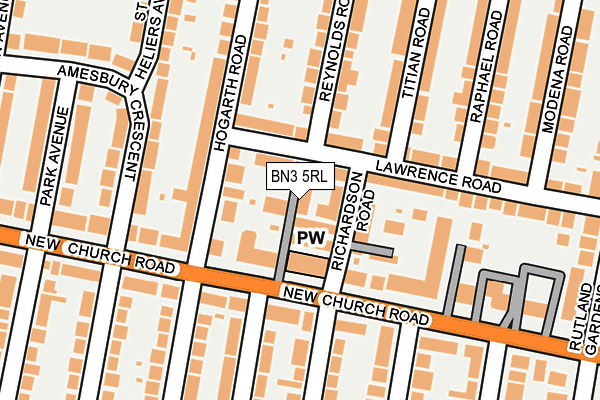 BN3 5RL map - OS OpenMap – Local (Ordnance Survey)
