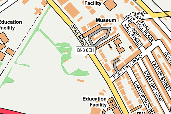 BN3 6EH map - OS OpenMap – Local (Ordnance Survey)