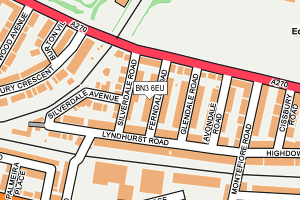 BN3 6EU map - OS OpenMap – Local (Ordnance Survey)