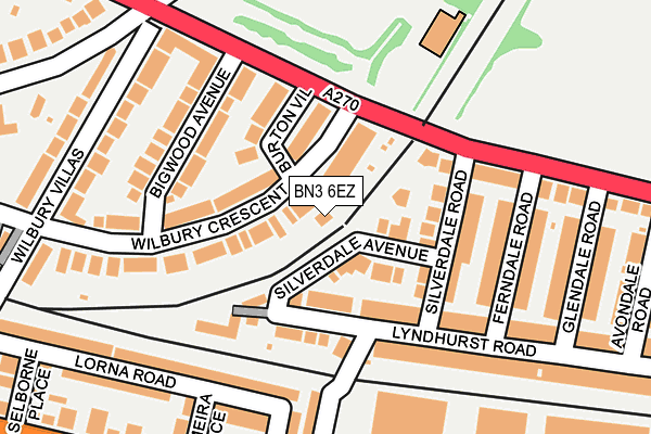 BN3 6EZ map - OS OpenMap – Local (Ordnance Survey)