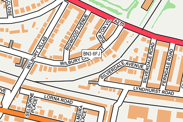BN3 6FJ map - OS OpenMap – Local (Ordnance Survey)