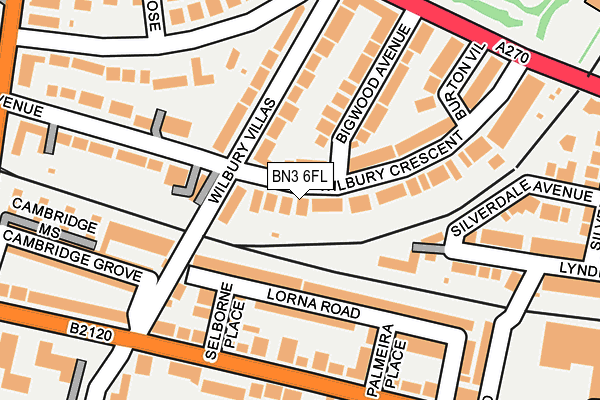 BN3 6FL map - OS OpenMap – Local (Ordnance Survey)