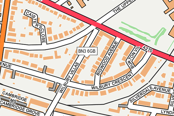 BN3 6GB map - OS OpenMap – Local (Ordnance Survey)