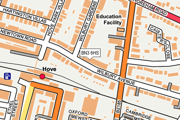BN3 6HS map - OS OpenMap – Local (Ordnance Survey)