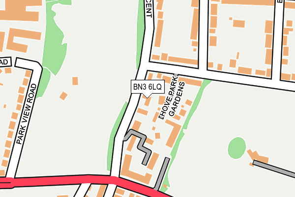 BN3 6LQ map - OS OpenMap – Local (Ordnance Survey)