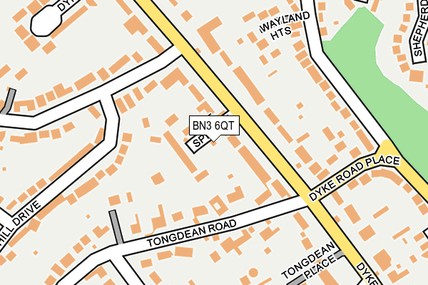 BN3 6QT map - OS OpenMap – Local (Ordnance Survey)