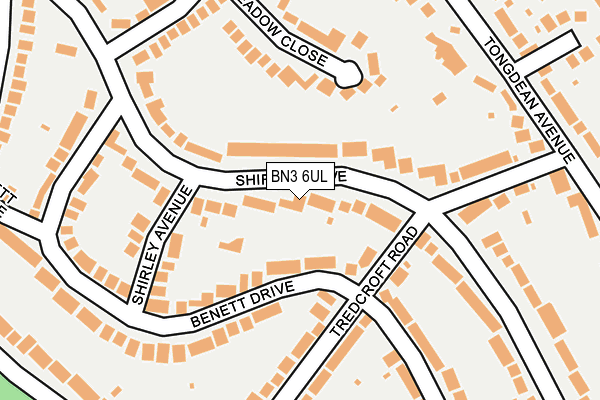 BN3 6UL map - OS OpenMap – Local (Ordnance Survey)