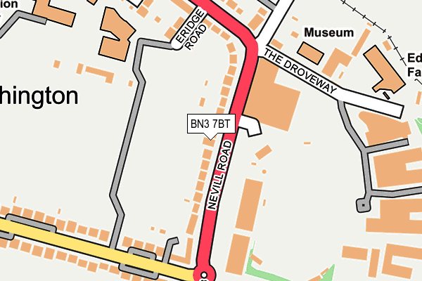BN3 7BT map - OS OpenMap – Local (Ordnance Survey)