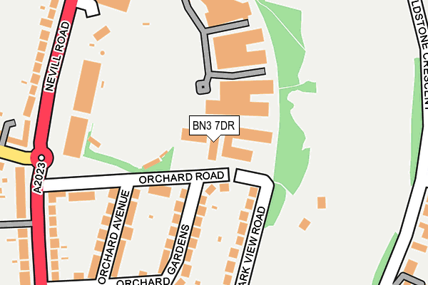 BN3 7DR map - OS OpenMap – Local (Ordnance Survey)