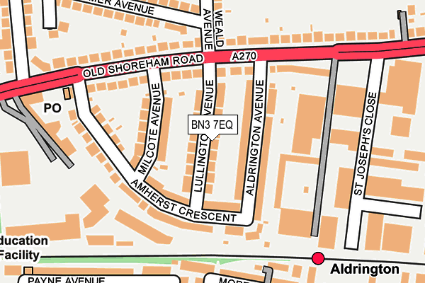 BN3 7EQ map - OS OpenMap – Local (Ordnance Survey)