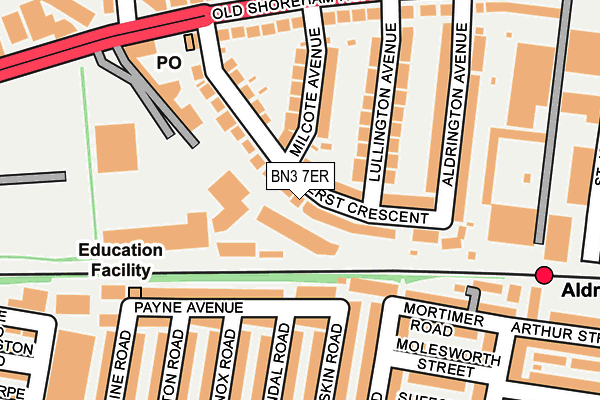 BN3 7ER map - OS OpenMap – Local (Ordnance Survey)