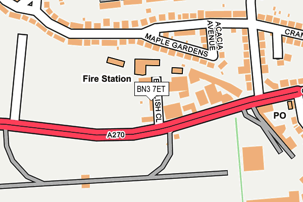 Map of SHORTGRASS LIMITED at local scale