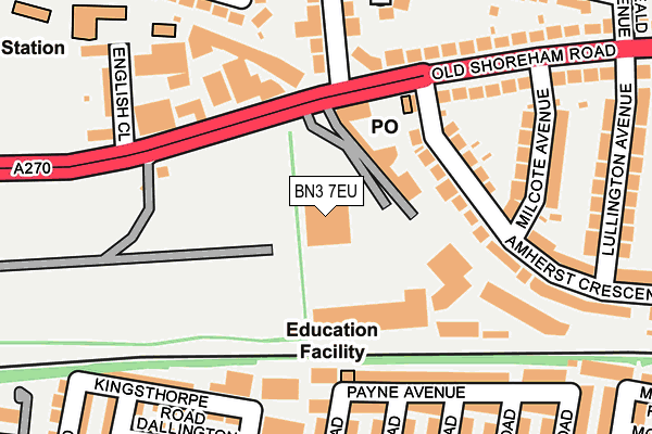 BN3 7EU map - OS OpenMap – Local (Ordnance Survey)