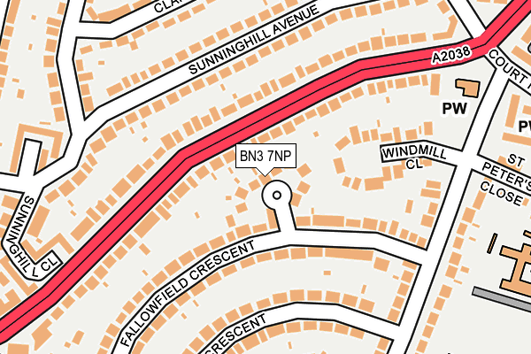 BN3 7NP map - OS OpenMap – Local (Ordnance Survey)