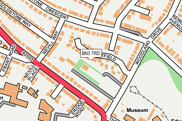 BN3 7RD map - OS OpenMap – Local (Ordnance Survey)
