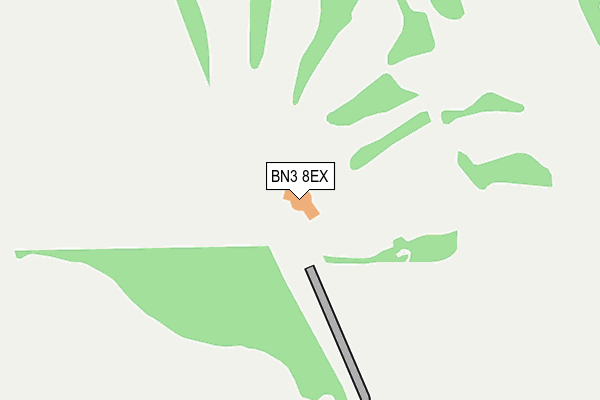 BN3 8EX map - OS OpenMap – Local (Ordnance Survey)