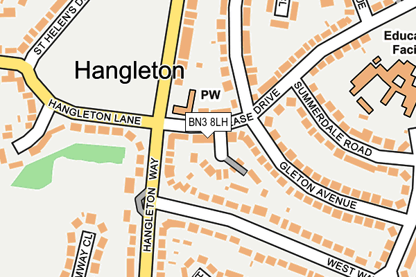 Map of THE SPACE HOVE LTD at local scale