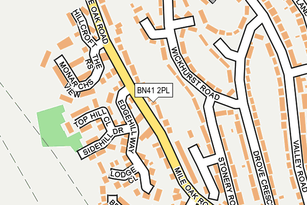 BN41 2PL map - OS OpenMap – Local (Ordnance Survey)