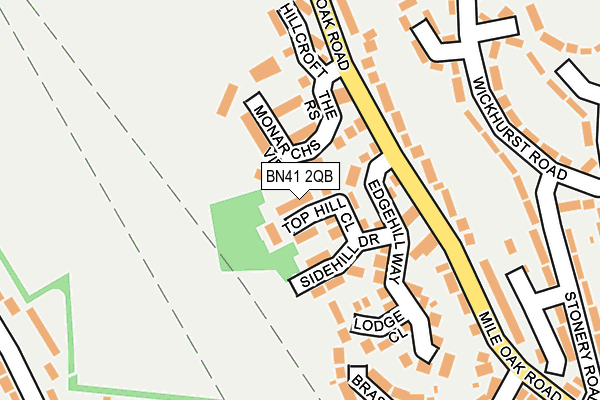 BN41 2QB map - OS OpenMap – Local (Ordnance Survey)