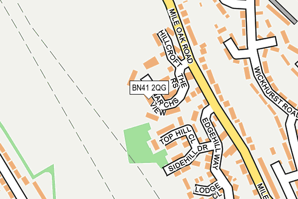 BN41 2QG map - OS OpenMap – Local (Ordnance Survey)
