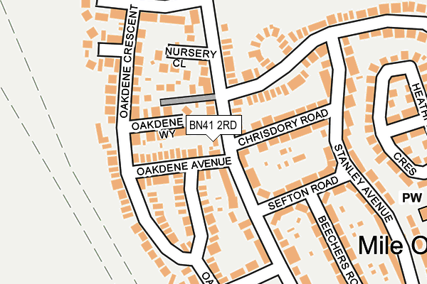 BN41 2RD map - OS OpenMap – Local (Ordnance Survey)