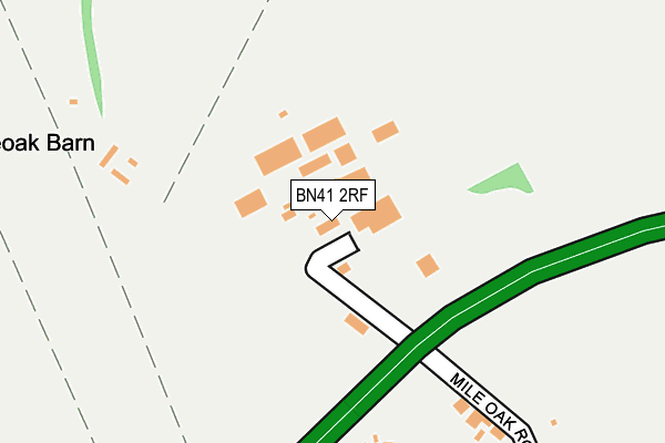 BN41 2RF map - OS OpenMap – Local (Ordnance Survey)