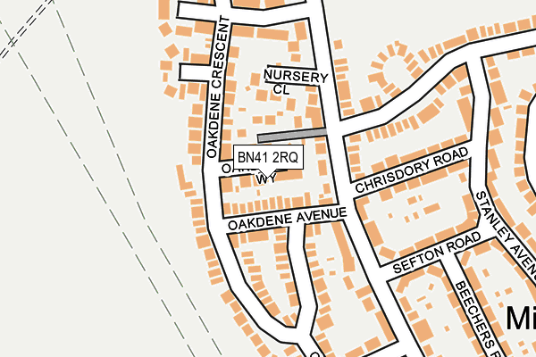 BN41 2RQ map - OS OpenMap – Local (Ordnance Survey)