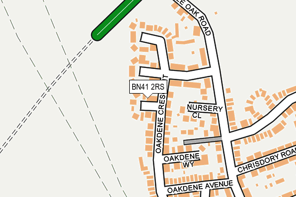 BN41 2RS map - OS OpenMap – Local (Ordnance Survey)