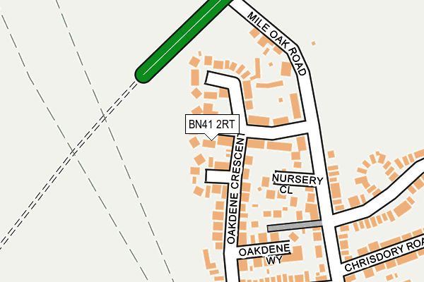 BN41 2RT map - OS OpenMap – Local (Ordnance Survey)
