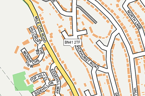 BN41 2TF map - OS OpenMap – Local (Ordnance Survey)