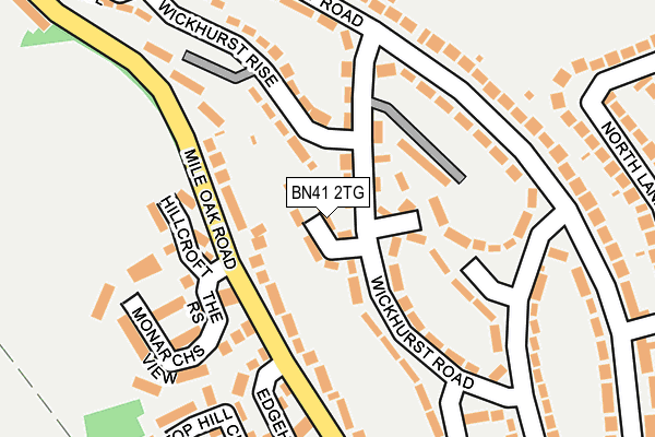 BN41 2TG map - OS OpenMap – Local (Ordnance Survey)