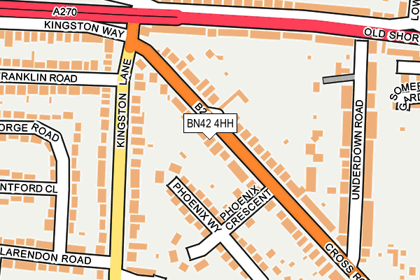 BN42 4HH map - OS OpenMap – Local (Ordnance Survey)