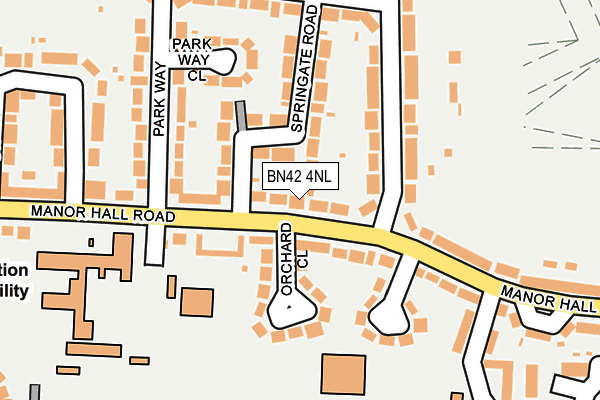 BN42 4NL map - OS OpenMap – Local (Ordnance Survey)