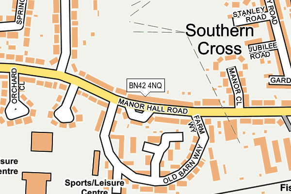 BN42 4NQ map - OS OpenMap – Local (Ordnance Survey)