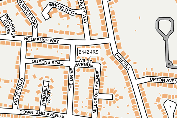 BN42 4RS map - OS OpenMap – Local (Ordnance Survey)