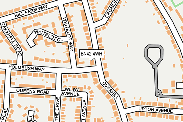 BN42 4WH map - OS OpenMap – Local (Ordnance Survey)