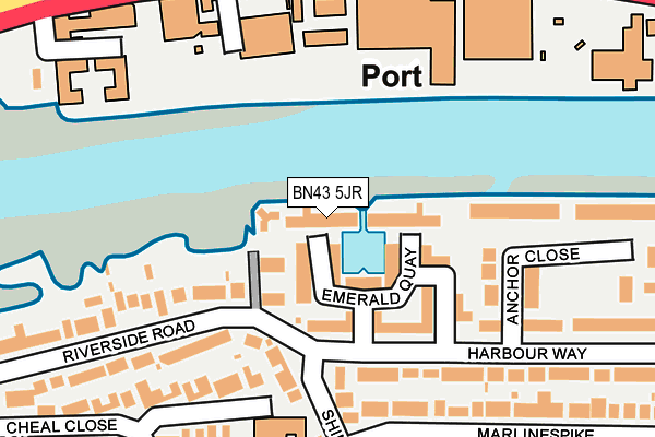 BN43 5JR map - OS OpenMap – Local (Ordnance Survey)