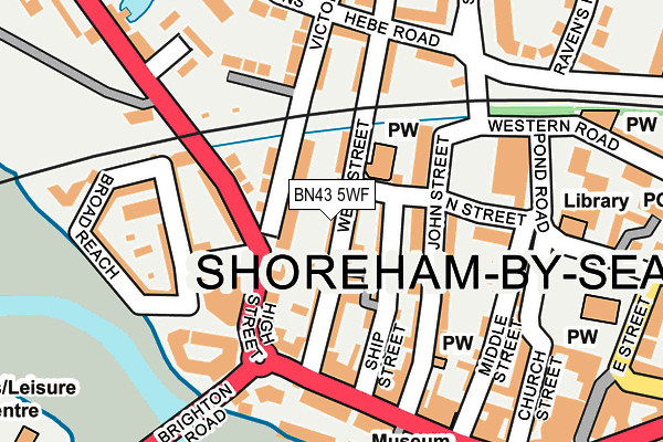 Map of SUSSEX SHORE RESIDENTIAL LTD at local scale