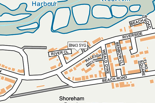 Map of RIVERBEACH (SHOREHAM) LIMITED at local scale