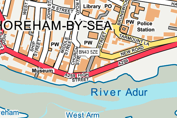 Map of DRIFT SHOREHAM LIMITED at local scale