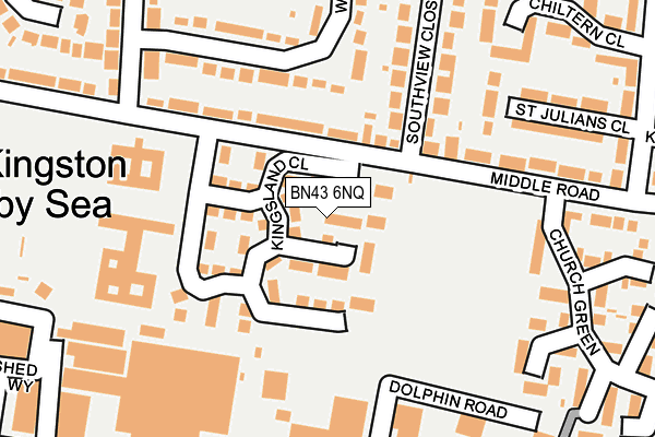 BN43 6NQ map - OS OpenMap – Local (Ordnance Survey)
