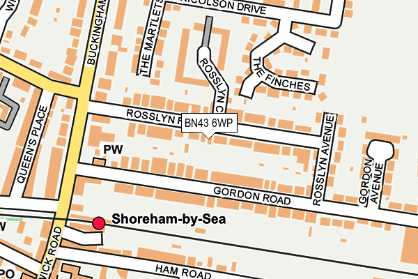 Map of SHOREHAM CATERS LIMITED at local scale