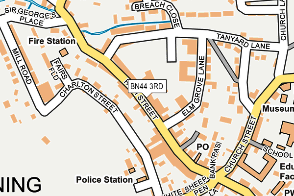 BN44 3RD map - OS OpenMap – Local (Ordnance Survey)